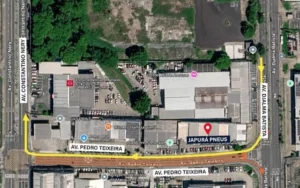 Trânsito na avenida Pedro Teixeira terá mudança temporária para teste operacional na próxima segunda-feira
