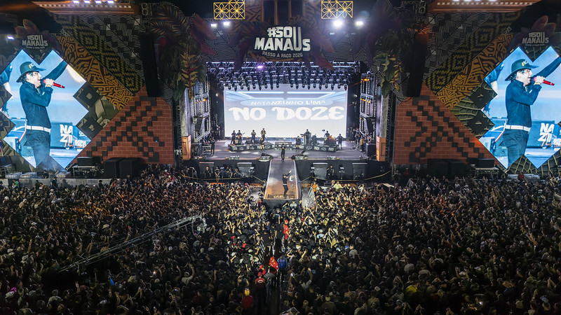 Programação do Sou Manaus 2026 termina com shows de Gustavo Mioto e Natanzinho Lima.