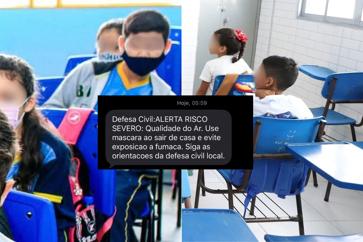 Manaus suspende aulas por fumaça