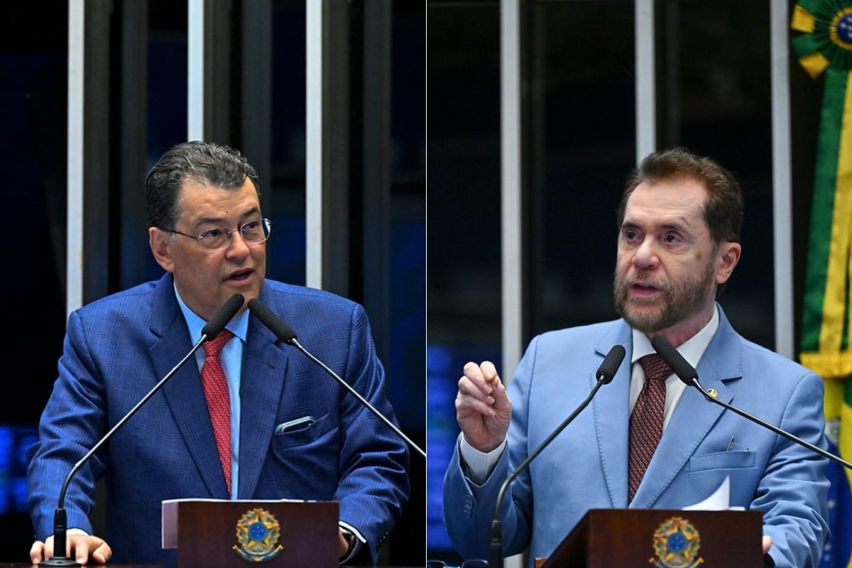 Senadores eleitos Amazonas Eduardo Braga e Plínio Valério em resultado das Eleições 2026.